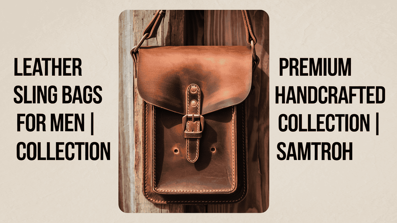Leather Sling Bags for Men | Premium Handcrafted Collection | Samtroh